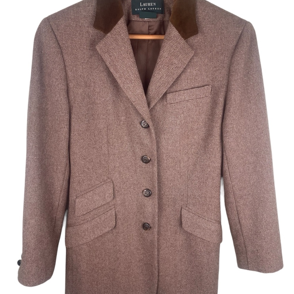 Ralph Lauren Equestrian Herringbone Riding Blazer, size 6, with Horse buttons